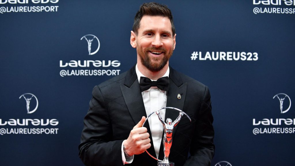 เมสซีได้รางวัล ฟุตบอลLaureus World Sports Awards 2023 By KUBET Team
