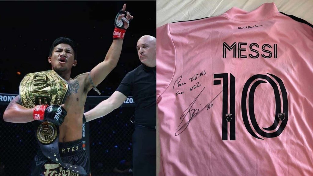 รถถัง จิตรเมืองนนท์ ได้เสื้อพร้อมลายเซ็นเมสซี BY KUBET