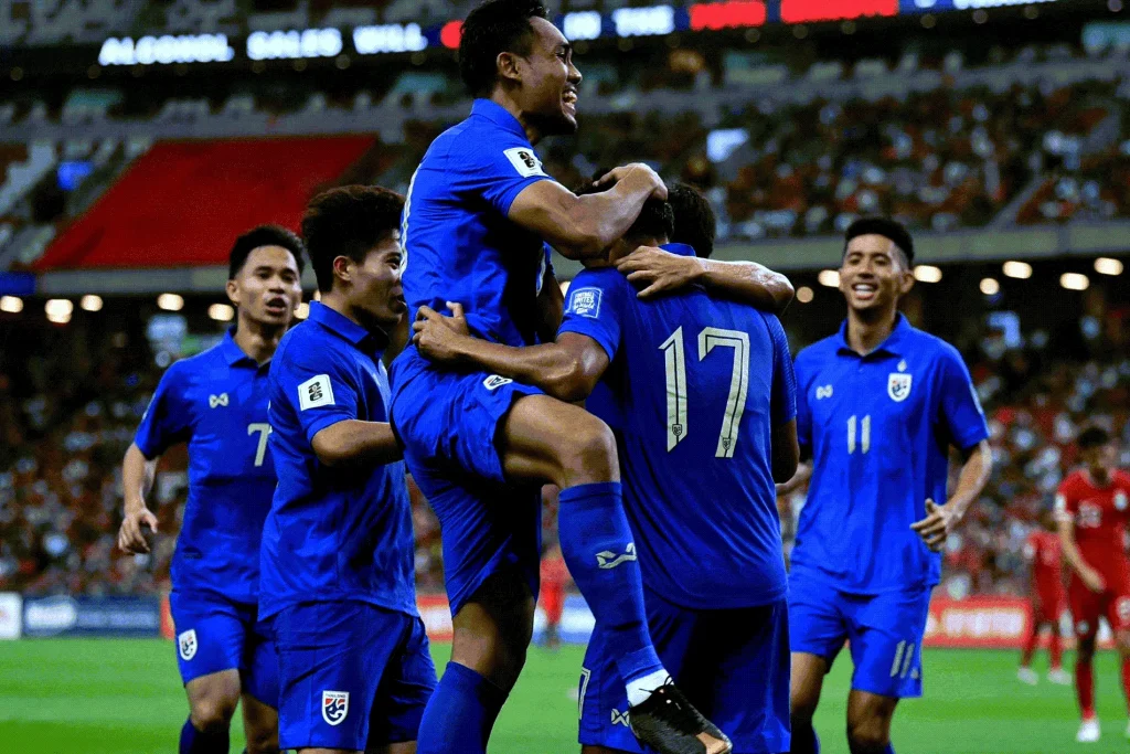 ธีรศิลป์ แดงดา ในศึกทีมชาติไทยพบทีมชาติสิงคโปร์ - KUBET
