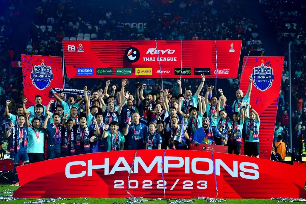 บุรีรัมย์ ยูไนเต็ด แชมป์ไทยลีก 2022-23 สมัยที่ 8 - KUBET