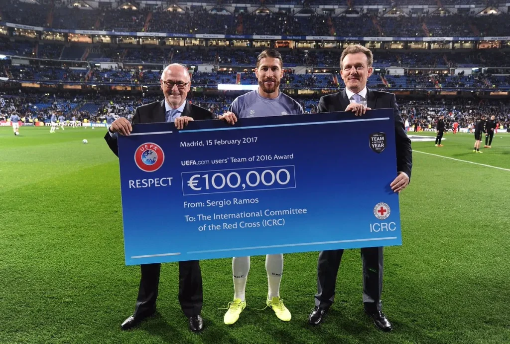 Sergio Ramos บริจาค - KUBET