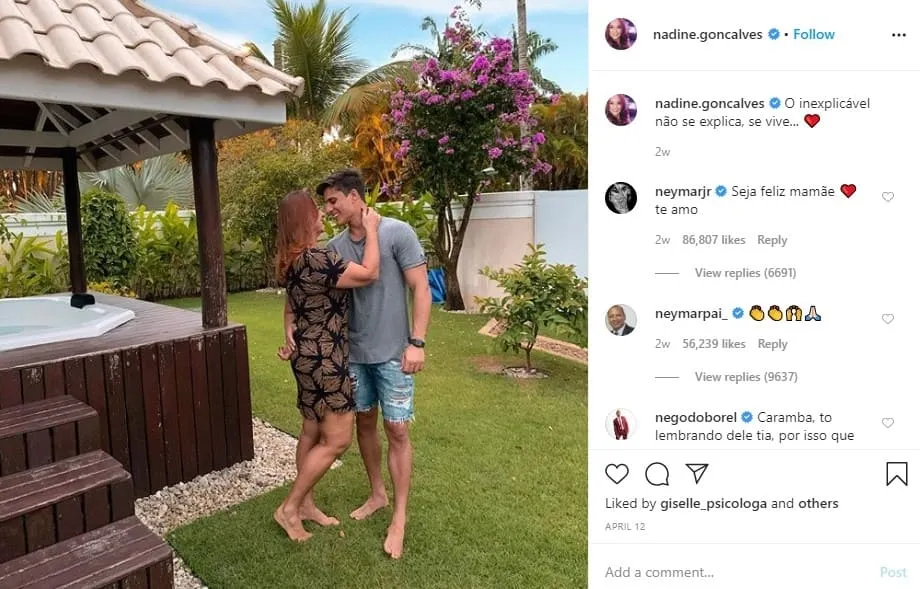เนย์มาร์แสดงความยินดีกับรักครั้งใหม่ของคุณแม่ By KUBET