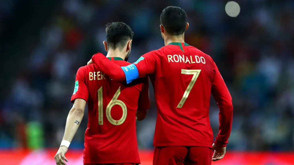 Bruno Fernandes and  Ronaldo - KUBET
