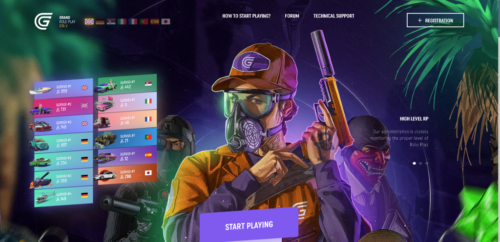 เกม Grand Theft Auto V เซิร์ฟเวอร์ GTA RP By KUBET