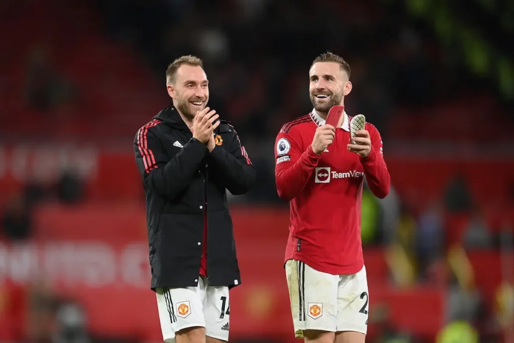 Christian Eriksen and Luke Shaw KUBET