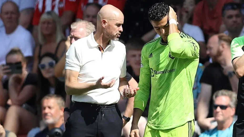 Cristiano Ronaldo and Erik ten Hag KUBET