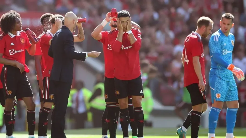 Cristiano Ronaldo and Erik ten Hag (manchester united) KUBET