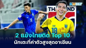 2 Thai players are in the Top 10 highest-paid players in ASEAN KUBET