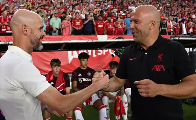 Erik ten Hag and Arne Slot KUBET