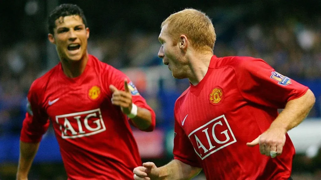 Paul Scholes and Cristiano Ronaldo KUBET