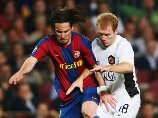 Paul Scholes and Lionel Messi KUBET
