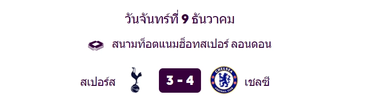 สเปอร์สเปิดบ้านแพ้เชลซี - KUBET