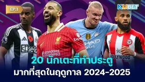 20 Players with the most goals in the 2024-2025 season EP.1