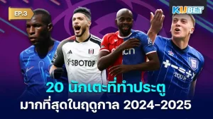 20 Players with the most goals in the 2024-2025 season EP.3