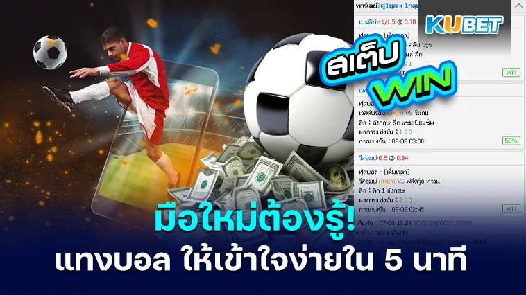 มือใหม่ต้องรู้! พื้นฐานการ ” แทงบอล ” ให้เข้าใจง่ายใน 5 นาที
