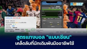 สูตรแทงบอล "แบบเซียน" เคล็ดลับที่นักเดิมพันมืออาชีพใช้